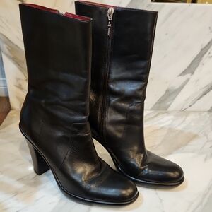 Tommy Hilfiger Black Heeled Boots